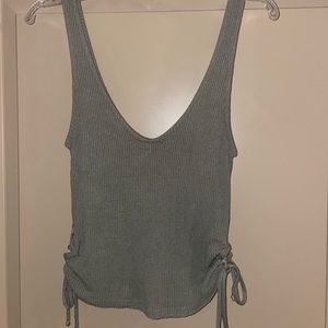 Urban Outfitters- ribbed tank - army green - size large